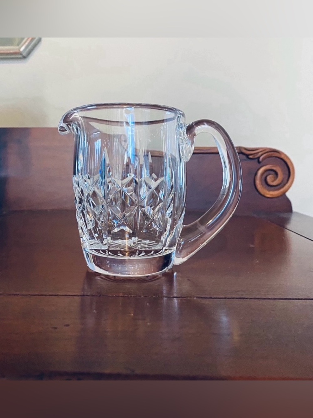 Waterford Crystal Lismore 3 7/8” Footed Creamer Excellent Condition